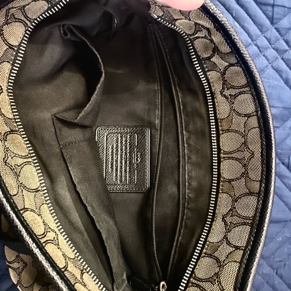 Pre-owned Coach black & grey logo purse - Picture 4 of 5